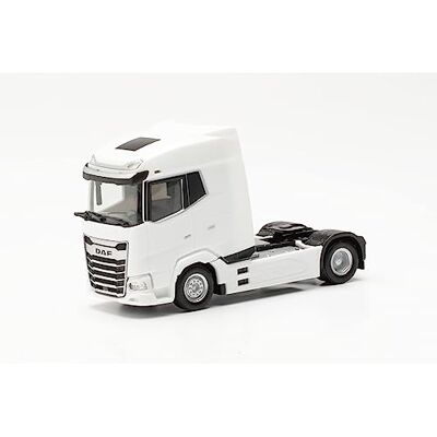 Herpa 315760 lastbil DAF XG, traktor med lastkran och bakre ytterrigger, på en skala av 1:87, plastminiatyr, tillverkad i Tyskland, modellbyggnad, Collectors Edition Herpa 315760 lastbil DAF XG, traktor med lastkran och bakre ytterrigger, på en skala av 1:87, plastminiatyr, tillverkad i Tyskland, modellbyggnad, Collectors Edition