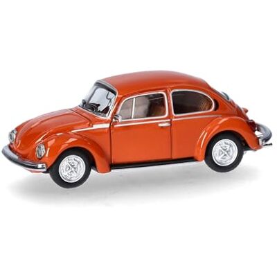 Herpa Bilmodell VW Beetle 1303 Glänsande Orange Miniatyr 1:87 Samlarstycke, Tillverkad i Tyskland, Plastmodell Herpa Bilmodell VW Beetle 1303 Glänsande Orange Miniatyr 1:87 Samlarstycke, Tillverkad i Tyskland, Plastmodell