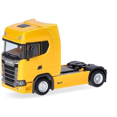 Herpa Scania CS 20 HD dragbil, skala 1:87, tysk modell, samlarobjekt, plastfigur Herpa Scania CS 20 HD dragbil, skala 1:87, tysk modell, samlarobjekt, plastfigur