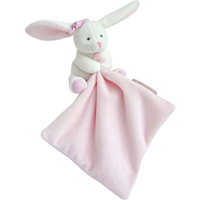 Doudou et Compagnie DC3337 Mjuk kanin med näsduk Rosa Blomlåda Doudou et Compagnie DC3337 Mjuk kanin med näsduk Rosa Blomlåda