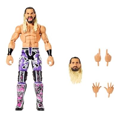 Mattel WWE Elite Collection Top Picks-actionfigurer och tillbehör, samlarfigur på 15 cm med utbytbara händer och ringutrustning, JHV16 Mattel WWE Elite Collection Top Picks-actionfigurer och tillbehör, samlarfigur på 15 cm med utbytbara händer och ringutrustning, JHV16