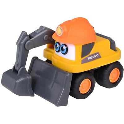 Dickie Toys ABC 204112010Y06 Volvo Anläggningsfordon Builder Team Volvo anläggningsfordon med Frihjul, Rörliga Ögon, Längd: 12 cm, Från 12 månader Dickie Toys ABC 204112010Y06 Volvo Anläggningsfordon Builder Team Volvo anläggningsfordon med Frihjul, Rörliga Ögon, Längd: 12 cm, Från 12 månader