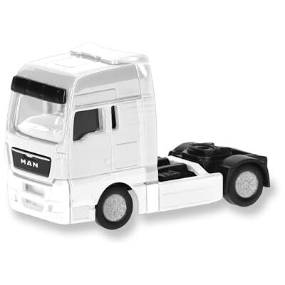 Herpa reservdelstjänst, spår N, dragbil 2-axlig MAN TGX XXL (2008), 2 stycken i skala 1:160, miniatyrmodell, plast Herpa reservdelstjänst, spår N, dragbil 2-axlig MAN TGX XXL (2008), 2 stycken i skala 1:160, miniatyrmodell, plast