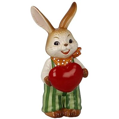GOEBEL Kaninfigur - Färgglad Påskdekoration - 5,5cm x 5cm x 12cm GOEBEL Kaninfigur - Färgglad Påskdekoration - 5,5cm x 5cm x 12cm