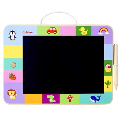 Eichhorn – LCD-rittavla med en rityta på 22,5 x 16 cm, inklusive ritstift, låt din kreativitet flöda fritt, batterier ingår, av björk och plywood, från 3 år Eichhorn – LCD-rittavla med en rityta på 22,5 x 16 cm, inklusive ritstift, låt din kreativitet flöda fritt, batterier ingår, av björk och plywood, från 3 år