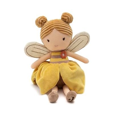 Jollein gosedjur Bee Lily – sött mjukisdjur bi med klänning – 32 cm – mjukt plyschdjur – för spädbarn och barn – handtvättbar – gåva till födseln – babyleksak Jollein gosedjur Bee Lily – sött mjukisdjur bi med klänning – 32 cm – mjukt plyschdjur – för spädbarn och barn – handtvättbar – gåva till födseln – babyleksak