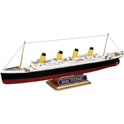 Revell 05804 R.M.S. Titanic 1:1200 skala obyggd/omålad plast modellkit, 22,3 cm längd Revell 05804 R.M.S. Titanic 1:1200 skala obyggd/omålad plast modellkit, 22,3 cm längd