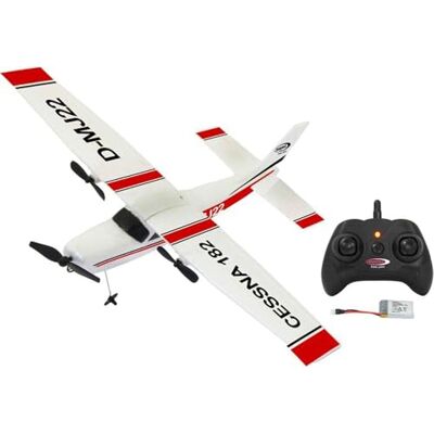 JAMARA 410190 Cessna 182 2,4 GHz Gyro 2CH Fjärrstyrt Flygplan, RC Radiostyrt, Stabil Flygning, Med Gyroskop, Automatisk Flygning, Mjukt Skum, Vuxen Nybörjare Leksak JAMARA 410190 Cessna 182 2,4 GHz Gyro 2CH Fjärrstyrt Flygplan, RC Radiostyrt, Stabil Flygning, Med Gyroskop, Automatisk Flygning, Mjukt Skum, Vuxen Nybörjare Leksak