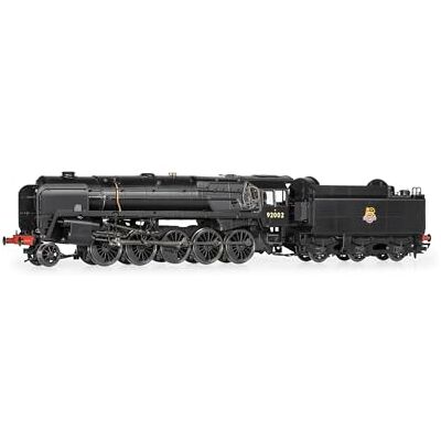 Hornby Hobbies LTD R30132 Br, klass 9F, 2-10-0, 92002-Era 4 järnvägslokomotiv-ånga, svart, skala 00 mätare Hornby Hobbies LTD R30132 Br, klass 9F, 2-10-0, 92002-Era 4 järnvägslokomotiv-ånga, svart, skala 00 mätare