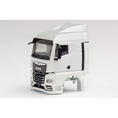 Herpa 085151 MAN MAN delar service förarhus man TGX GM, med vindplatta och chassifoder, vit Herpa 085151 MAN MAN delar service förarhus man TGX GM, med vindplatta och chassifoder, vit
