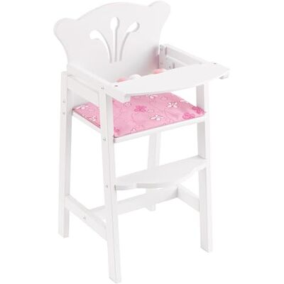 KidKraft Lil' Doll barnstol av trä, dockor tillbehör, leksaker för pojkar och flickor från 3 år, 61101 KidKraft Lil' Doll barnstol av trä, dockor tillbehör, leksaker för pojkar och flickor från 3 år, 61101