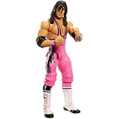 Mattel WWE Ultimate Edition Actionfigur Bret Hitman Hart Legends samlarfigur med utbytbara tillbehör, extra huvuden och utbytbara händer, HLN20 Mattel WWE Ultimate Edition Actionfigur Bret Hitman Hart Legends samlarfigur med utbytbara tillbehör, extra huvuden och utbytbara händer, HLN20