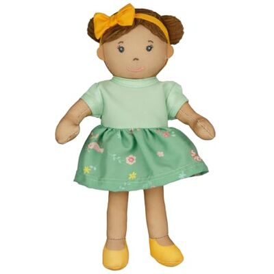 Heless 507 – tygdocka flicka Martha med grön klänning för på- och avtagning, ca 22 cm mjuk docka för att gosa, leka och älska Heless 507 – tygdocka flicka Martha med grön klänning för på- och avtagning, ca 22 cm mjuk docka för att gosa, leka och älska