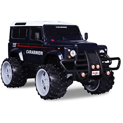 Maisto , RC Land Rover Defender Carabinieri 2,4 GHz 1:16, fjärrstyrt terrängfordon för barn från 8 år, batterier ingår ej Maisto , RC Land Rover Defender Carabinieri 2,4 GHz 1:16, fjärrstyrt terrängfordon för barn från 8 år, batterier ingår ej