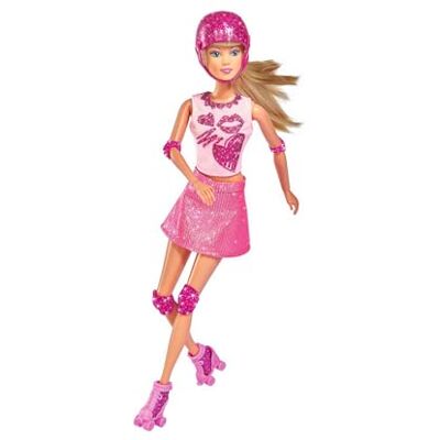 Steffi Love Rosa Glitter Rullskridskor - Docka Steffi Love Rosa Glitter Rullskridskor - Docka