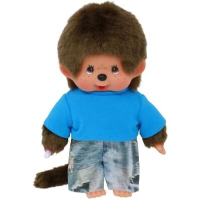 Monchhichi Jeans Pojke med T-Shirt 20 cm Docka Modeklänning Monchhichi Jeans Pojke med T-Shirt 20 cm Docka Modeklänning