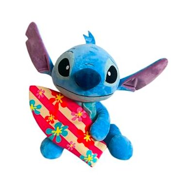 Simba 6315870037NPB Disney Lilo och stitch, 50 cm plyschfigur med surfboard, lämplig från de första månaderna av livet Simba 6315870037NPB Disney Lilo och stitch, 50 cm plyschfigur med surfboard, lämplig från de första månaderna av livet