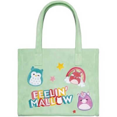 Difuzed Squishmallows Feelin' Mallow Tote Bag Squishmallows tecken plysch väska Difuzed Squishmallows Feelin' Mallow Tote Bag Squishmallows tecken plysch väska