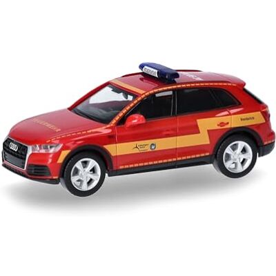 Herpa modellbil Audi Q5 "Städteregion Aachen/Brandschutz", miniatyr i skala 1:87, samlarobjekt, Made in Germany, modell i plast Herpa modellbil Audi Q5 "Städteregion Aachen/Brandschutz", miniatyr i skala 1:87, samlarobjekt, Made in Germany, modell i plast