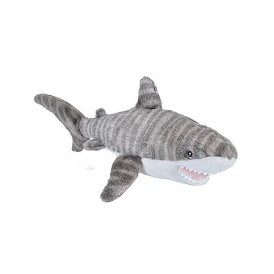 WILD REPUBLIC Cuddlekins Eco Mini Tiger-haj, gosedjur, 20 cm, plyschleksak, fyllningen är spunnet återvunna vattenflaskor, miljövänliga WILD REPUBLIC Cuddlekins Eco Mini Tiger-haj, gosedjur, 20 cm, plyschleksak, fyllningen är spunnet återvunna vattenflaskor, miljövänliga