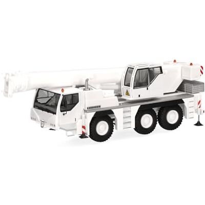 herpa lastbilsmodell Liebherr mobilkran LTM 1045 ”Liebherr”, miniatyr i skala 1:87, samlarobjekt, Made in Germany, plast, vit herpa lastbilsmodell Liebherr mobilkran LTM 1045 ”Liebherr”, miniatyr i skala 1:87, samlarobjekt, Made in Germany, plast, vit