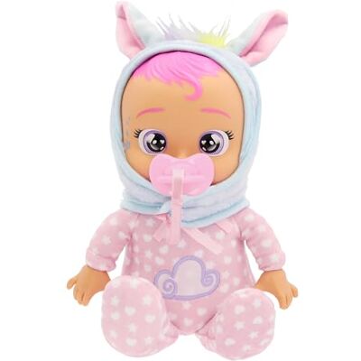 IMC TOYS CRY BABIES Tiny Cuddles Newborn Jenna, plyschdocka med Pegasus-pyjamas, kan sitta och gråta riktiga tårar, leksak för pojkar och flickor från 18 månader IMC TOYS CRY BABIES Tiny Cuddles Newborn Jenna, plyschdocka med Pegasus-pyjamas, kan sitta och gråta riktiga tårar, leksak för pojkar och flickor från 18 månader