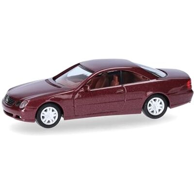 Herpa modellbil Mercedes-Benz CL Coupé, titanröd metallic, miniatyr i skala 1:87, samlarobjekt, tillverkad i Tyskland, plastmodell Herpa modellbil Mercedes-Benz CL Coupé, titanröd metallic, miniatyr i skala 1:87, samlarobjekt, tillverkad i Tyskland, plastmodell