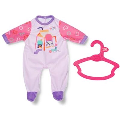 Baby Born Baby född sparkdräkt Lucky med hustryck för 43 cm dockor Baby Born Baby född sparkdräkt Lucky med hustryck för 43 cm dockor