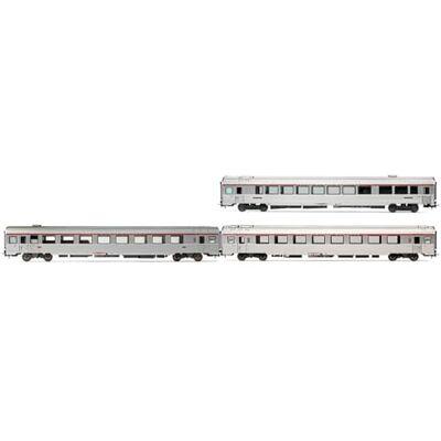 JOUEF Hj4197 Sncf, 3-Enhetspaket Ec Etoile Du Nord Set 2/2, Vru, A3Rtu Och A8U, Ep. V Passagerarbussar JOUEF Hj4197 Sncf, 3-Enhetspaket Ec Etoile Du Nord Set 2/2, Vru, A3Rtu Och A8U, Ep. V Passagerarbussar