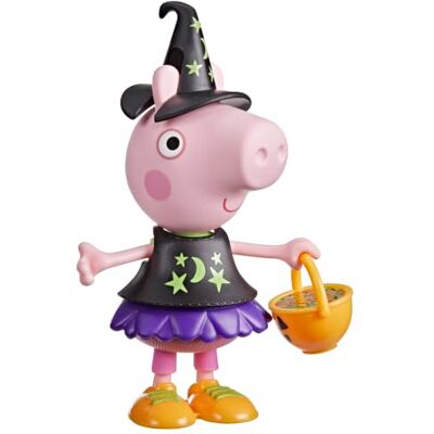 Peppa Pig Greta Gris Halloween-figur med 6 enkla modetillbehör, docka på 15 cm, leksaker för barn i förskoleåldern, från 3 år Peppa Pig Greta Gris Halloween-figur med 6 enkla modetillbehör, docka på 15 cm, leksaker för barn i förskoleåldern, från 3 år
