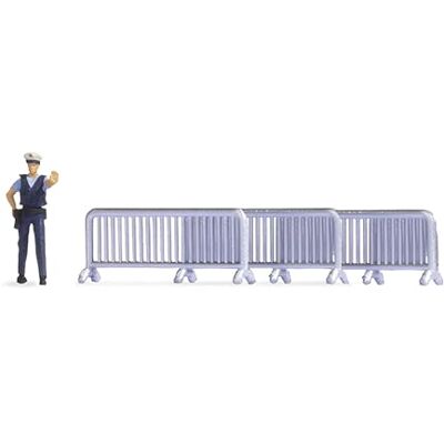 NOCH Tiny-Scenes "Polisinsat", modellbygge polisfigur, plast scendesign för H0, perfekt för stads- och evenemangsinredning NOCH Tiny-Scenes "Polisinsat", modellbygge polisfigur, plast scendesign för H0, perfekt för stads- och evenemangsinredning