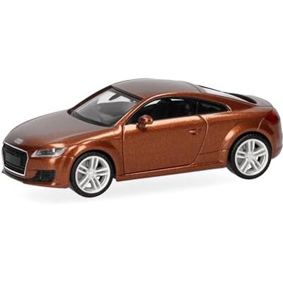 Herpa modellbil Audi TT Coupé, ipanema metallic, miniatyr i skala 1:87, samlarobjekt, tillverkad i Tyskland, plastmodell Herpa modellbil Audi TT Coupé, ipanema metallic, miniatyr i skala 1:87, samlarobjekt, tillverkad i Tyskland, plastmodell