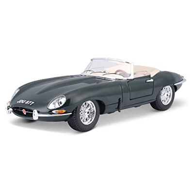 Bburago 18-12046 – Guld Collezione 1:18 Jaguar E Cabriolet 1961 grön Bburago 18-12046 – Guld Collezione 1:18 Jaguar E Cabriolet 1961 grön