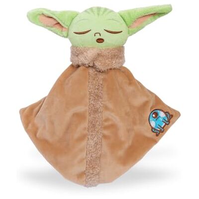 Simba Star Wars Grogu huvud med gosefilt, 100% GRS, återvunnet – plyschdjur, gosig mjuk leksak, mjuk plysch, presentidé för barn och fans, från 0 månader Simba Star Wars Grogu huvud med gosefilt, 100% GRS, återvunnet – plyschdjur, gosig mjuk leksak, mjuk plysch, presentidé för barn och fans, från 0 månader
