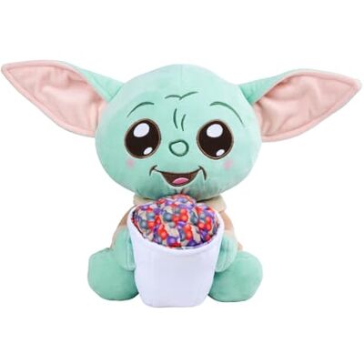 Simba Star Wars The Mandolorian & Grogu med popcorn 25 cm – plyschdjur, gosig mjuk plysch, presentidé för barn och fans, från 0 månader Simba Star Wars The Mandolorian & Grogu med popcorn 25 cm – plyschdjur, gosig mjuk plysch, presentidé för barn och fans, från 0 månader