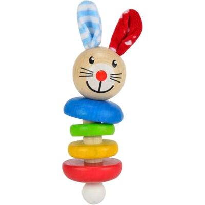 Eichhorn 100017017 – baby greppleksak med kaninmotiv, 5 x 17,5 cm, FSC 100% certifierat bokträ, tillverkad i Tyskland Eichhorn 100017017 – baby greppleksak med kaninmotiv, 5 x 17,5 cm, FSC 100% certifierat bokträ, tillverkad i Tyskland