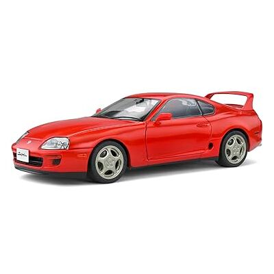Solido S1807601 1:18 1993 Toyota Supra Mk.4 (A80) -Renässans röd samlarobjekt miniatyrbil Solido S1807601 1:18 1993 Toyota Supra Mk.4 (A80) -Renässans röd samlarobjekt miniatyrbil