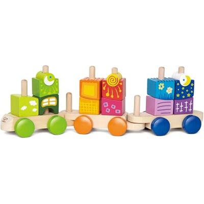 Hape E0417 Fantastia Train Wooden Building Blocks Train Hape E0417 Fantastia Train Wooden Building Blocks Train