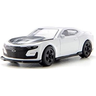 SIKU 1538, Chevrolet Camaro, Metall,plast, vit, Motorhuvan kan öppnas, släpkoppling SIKU 1538, Chevrolet Camaro, Metall,plast, vit, Motorhuvan kan öppnas, släpkoppling