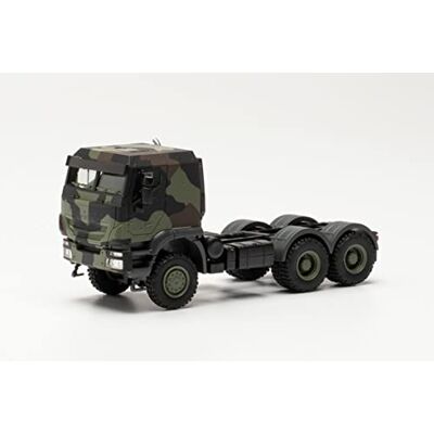 Herpa modelllastbil Iveco Trakker skyddad 6×6 Släpvagn Flecktarn "Bundeswehr", skala 1:87, Tysklands tillverkning, samlarobjekt – plastfigur Herpa modelllastbil Iveco Trakker skyddad 6×6 Släpvagn Flecktarn "Bundeswehr", skala 1:87, Tysklands tillverkning, samlarobjekt – plastfigur