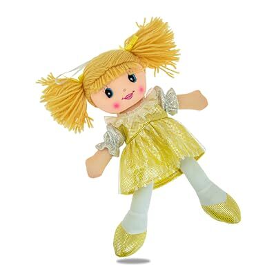Teorema Giocattoli Teorema Carlotta Pezza-docka med färgglad broderad klänning, tygdocka med ullhår, leksak för barn, höjd 30 cm Teorema Giocattoli Teorema Carlotta Pezza-docka med färgglad broderad klänning, tygdocka med ullhår, leksak för barn, höjd 30 cm