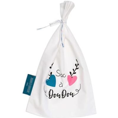 Doudou et Compagnie DC3765 Mon Sac A Doudou en Coton Blanc Doudou et Compagnie DC3765 Mon Sac A Doudou en Coton Blanc