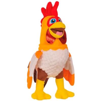 BANDAI La Granja De Zenón 80004 La Granja De Zenon Bartolito Rooster, DX Musikal Plysch, flerfärgad, Peluche 20 cm BANDAI La Granja De Zenón 80004 La Granja De Zenon Bartolito Rooster, DX Musikal Plysch, flerfärgad, Peluche 20 cm