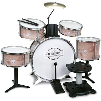Bontempi Beatfusion Pro Premium Trumset med Kraftig Bastrumma och Komplett Slagverksset för Barn Barninstrument Musik för Barn 700x400x800 mm Bontempi Beatfusion Pro Premium Trumset med Kraftig Bastrumma och Komplett Slagverksset för Barn Barninstrument Musik för Barn 700x400x800 mm