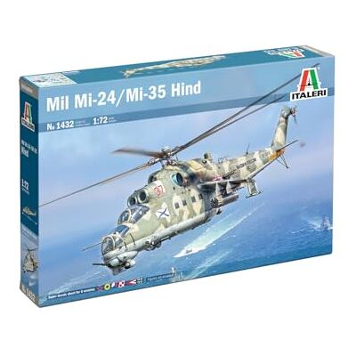Italeri 1432 Mil Mi-24/Mil Mi-35, skala 1:72, plastmodellsats/modellmontering Italeri 1432 Mil Mi-24/Mil Mi-35, skala 1:72, plastmodellsats/modellmontering