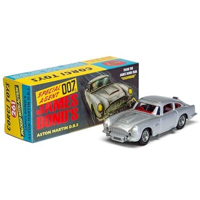Corgi RT26101S James Bond Aston Martin DB5, Silver Diecast skalenlig modell Corgi RT26101S James Bond Aston Martin DB5, Silver Diecast skalenlig modell
