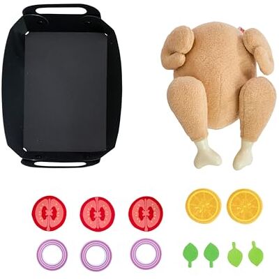HABA Creative Play Stekkyckling – leksaksgrillkyckling av tyg för demontering – tillbehör för barnkök och varubutik – 2012309001 HABA Creative Play Stekkyckling – leksaksgrillkyckling av tyg för demontering – tillbehör för barnkök och varubutik – 2012309001