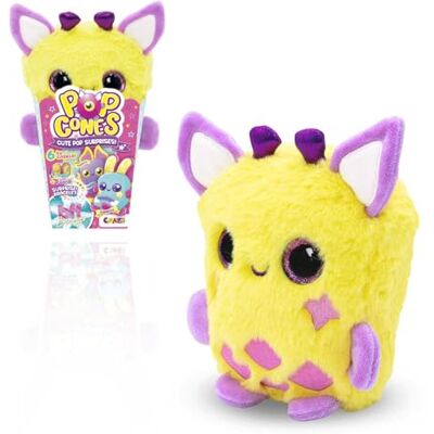 CRAZE Pop Cones Cotton – Gosedjur Överraskning i Popcornbox med Stora Ögon, BFF-Armband och Doft – Samlingsleksak för Flickor CRAZE Pop Cones Cotton – Gosedjur Överraskning i Popcornbox med Stora Ögon, BFF-Armband och Doft – Samlingsleksak för Flickor