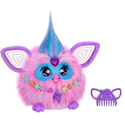 Furby (rosa interaktiv plyschleksak – talar tyska och furbiska, reagerar på röst, dans och lyser – 5 spellägen, 600+ reaktioner – elektronisk leksak från 6 år Furby (rosa interaktiv plyschleksak – talar tyska och furbiska, reagerar på röst, dans och lyser – 5 spellägen, 600+ reaktioner – elektronisk leksak från 6 år