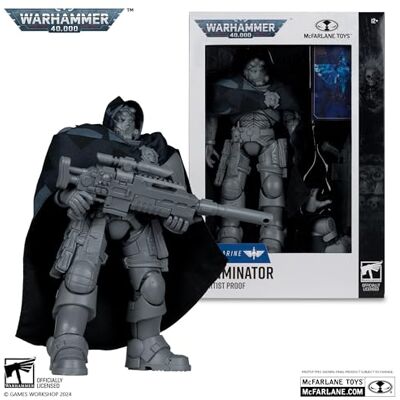 Bizak McFarlane Space Marine Eliminator Artist Proof Warhammer 40000, Online TV-spel, 18 cm fogad målning skulptur, våg 9 (64380964) Bizak McFarlane Space Marine Eliminator Artist Proof Warhammer 40000, Online TV-spel, 18 cm fogad målning skulptur, våg 9 (64380964)
